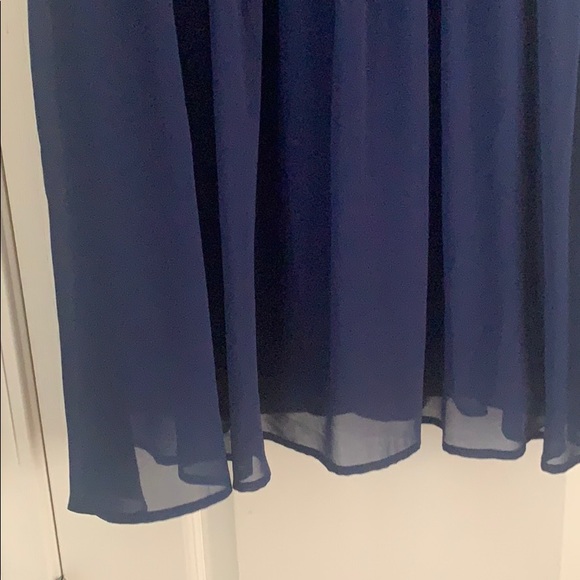 Knee-length navy blue party dress - Picture 4 of 6